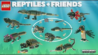 Reptiles  Friends LEGO 31121 MOC Alternates [upl. by Kcirret]