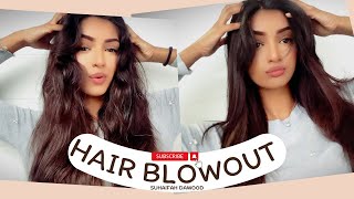 HAIR BLOWOUT AT HOME  HOT AIR BRUSH [upl. by Bhatt391]