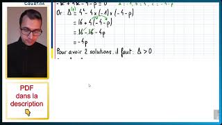 📝PDF  COMPÉTENCE  Résoudre une équation trinôme avec paramètre  1RESDEX1Q3 [upl. by Angadreme]