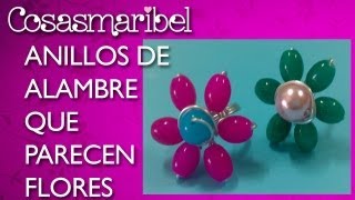 Anillos de alambre que parecen flores [upl. by Erine]