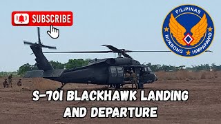 S70i Blackhawk Landing and Departure [upl. by Charry]