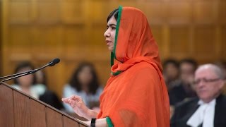 Malala Yousafzai becomes honorary Canadian [upl. by Adiahs548]