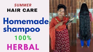 how to make a homemade hair shampoo malayalam  💯herbal shampoo from home [upl. by Donni785]