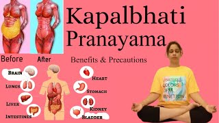 How to do Kapalbhati Pranayama Benefit amp precautions [upl. by Maro]