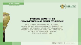 Portfolio Committee on Communications and Digital Technologies 22 November 2024 [upl. by Naerad]