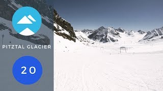 Blue 20  Pitztal Glacier Austria  Piste View [upl. by Letnuhs]