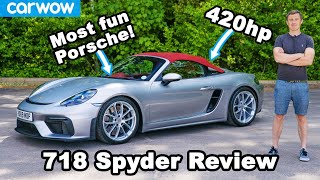 Porsche Boxster Spyder review  see why it’s the most fun Porsche EVER [upl. by Carlita]