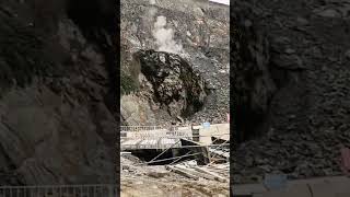 Limestone mining by CO 2 gas blasting co2rockblasting quarrying machine mining [upl. by Akamaozu176]