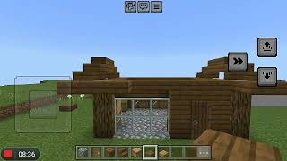 Minecraft easy woodcutter house 🛠🏘 [upl. by Airdnna862]