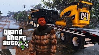 Skidsteer Recovery GTA 5 Real Life Mod 7 Real Hood Life 4 [upl. by Efron]