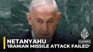 Iranian missile attack failed says Netanyahu [upl. by Aydiv]