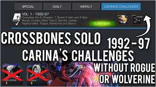 Carinas Challenges  199297  Crossbones SOLO without using Rogue or Wolverine XMen  MCOC [upl. by Asira]