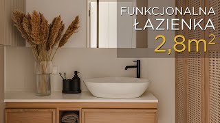 Mała i funkcjonalna łazienka z WC o powierzchni 28 m²  Project Tour 13 [upl. by Jonna907]