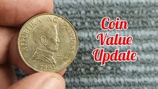 5 Piso 1991  Coin Value Update [upl. by Gruver]