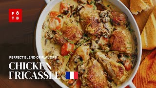 Chicken Fricassee  Classic French Chicken Recipe  Food On The Block [upl. by Stephie]