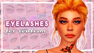 The BEST Sims 4 CC Eyelashes  Over 50 3D Eyelashes  Sims 4 CC Links [upl. by Nollek]