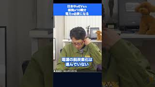 日本の車を電気自動車に全て置き換えると必要な電力は「原発10基分」！ shorts [upl. by Louella]