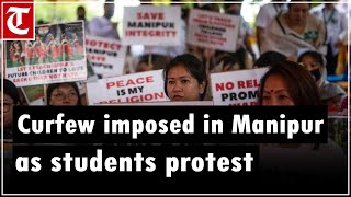 Prohibitory orders imposed in three Manipur districts following student protests [upl. by Mcnamara]