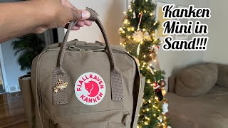 Fjallraven Kanken Mini Backpack in the color Sand 🤎 [upl. by Henri]