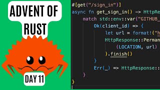 Advent of Rust  DAY11  Authentication Part 3 [upl. by Hennessy]