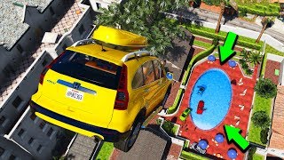 Pahalı Jeep Arabalar Havuz Parkurunda Yarışıyor  GTA 5 [upl. by Hedvah724]