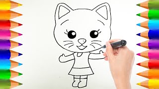 Cómo dibujar a Mei Li de Plim Plim  Dibujos para niños [upl. by Aleyak98]