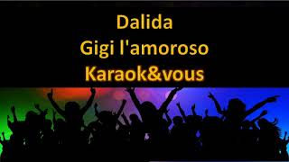 Karaoké Dalida  Gigi lamoroso [upl. by Pawsner]