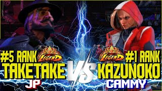 SF6 ▰ TAKETAKE 5 RANK JP VS KAZUNOKO 1 RANK CAMMY ▰ High Level gameplay street fighter 6 [upl. by Gilberta]