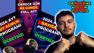 85 GÜNDE AYT NETİN 70E ULAŞACAK SAYEA FULL AYT PROGRAMI  TYT TekrarDeneme Rutini [upl. by Eireva]