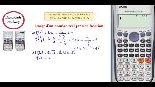 Image dun nombre réel par une fonction calculatrice CASIO toutes les sections [upl. by Llenwad]