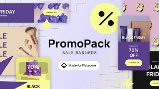 PromoPack  SALE amp Black Friday Designs for Flatsome Theme [upl. by Otrebron]