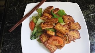 How to make Stir fry Tofu  Quick and easy tofu Recipe [upl. by Calandria]