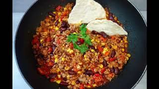 Danie jednogarnkowe Przepis na chili con carne oryginalny [upl. by Duston]