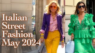 Beautiful Italian Street Style May 2024 Top Fashion Outfits from the Worlds Fashion Capital [upl. by Ydneh759]