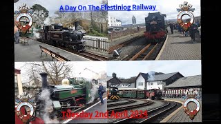 A Day On The Ffestiniog Railway Tuesday 2nd April 2024 [upl. by Aerdua756]