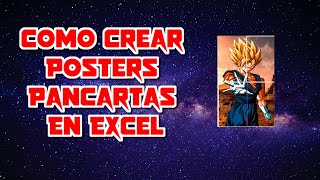 COMO CREAR UN POSTER EN EXCEL  COMO IMPRIMIR POSTERS EN VARIAS HOJAS [upl. by Sirac812]