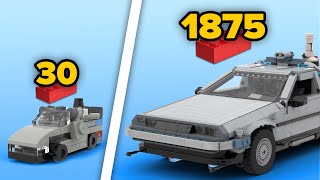 LEGO DeLorean in Different Scales  Comparison [upl. by Averir]