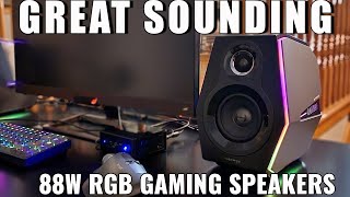 Great Sounding Desktop Speakers HECATE RGB Gaming Speakers GS5000 [upl. by Mossberg]