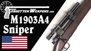 M1903A4 Americas WW2 Sniper Rifle [upl. by Pyszka]