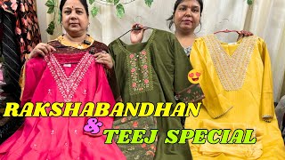 Rakshabandhan amp Teej Special  Readymade Suits Collection in Delhi manishafashionline [upl. by Eremahs30]