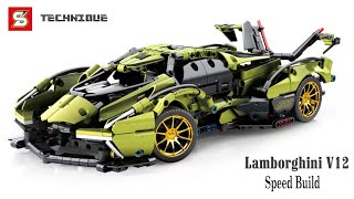 LEGO Technic Super Car Lamborghini V12 Vision GT SY8553  Speed Build [upl. by Heck475]