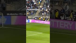 Raccoon romps on field at MLS game [upl. by Dnesnwot123]