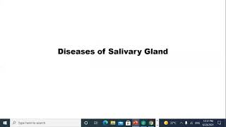 Oral pathology L17 Diseases of Salivary Gland [upl. by Brittnee]