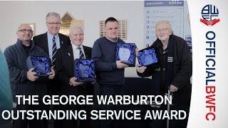 CLUB PRESENTATION  The George Warburton Outstanding Service Award [upl. by Yeruoc30]