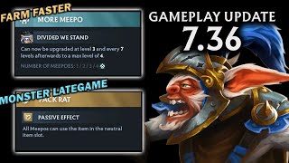 736 IMBA MEEPO FARM FASTER OR IMBA LATE GAME MEEPO NEW HERO FACETS IS TOO IMBA [upl. by Skinner]