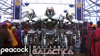 Battlestar Galactica  The Cylons Arrive on New Caprica [upl. by Elmira]