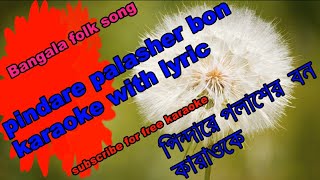 পিন্দারে পলাশের বন কারাওকে এবং লিরিক  Pindare Palasher Bon Karaoke With Lyric [upl. by Nrol]