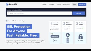 New and Easy way to install SSL for Free at ZeroSSL https domain certificate [upl. by Henryetta]