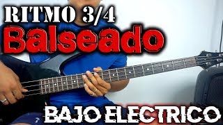 Aprende ritmo balseado 34 en 4 minutos  Bajo Eléctrico Bass  Campirano  Norteño  Sierreño [upl. by Ranique]