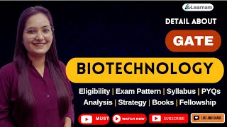 All About GATEBiotechnology BT  Eligibility  Exam Pattern  Syllabus  PYQs  Strategy  Books [upl. by Wenona159]